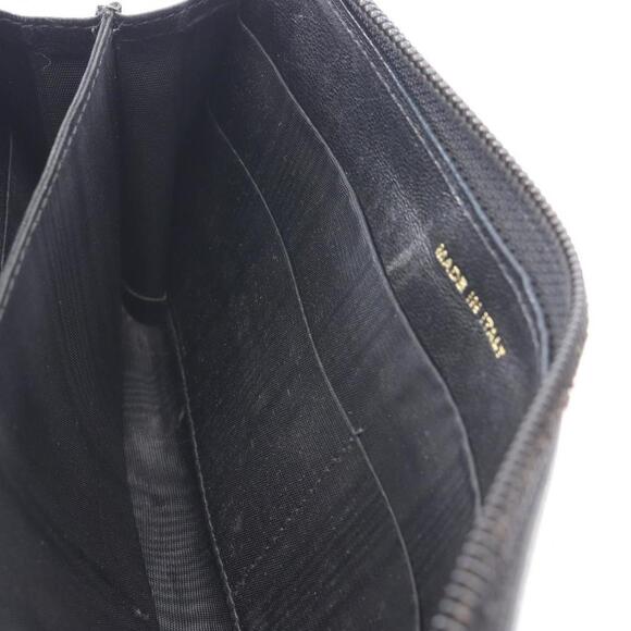 CHANEL Authentic Black Leather Logo Wallet - Picture 8 of 11